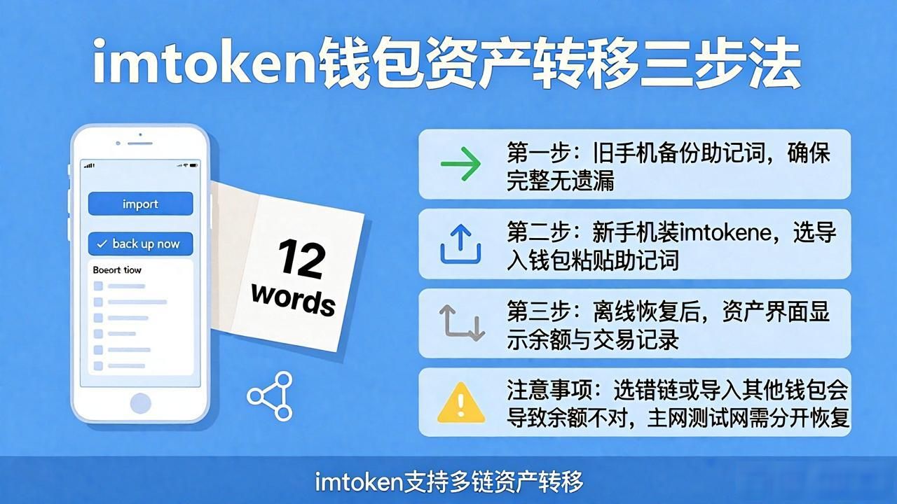 换了手机imtoken钱包怎么办？三步搞定资产转移