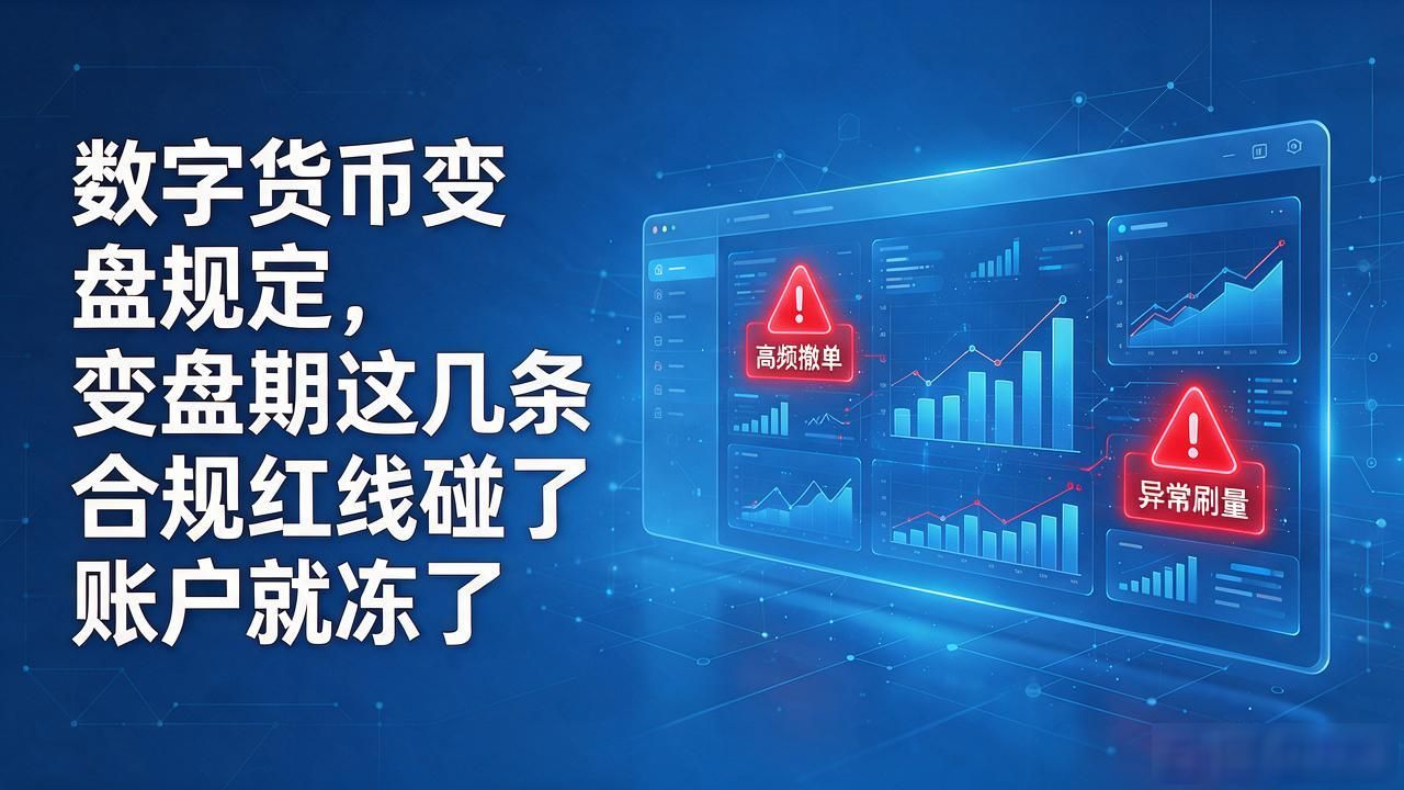 数字货币变盘规定，变盘期这几条合规红线碰了账户就冻了