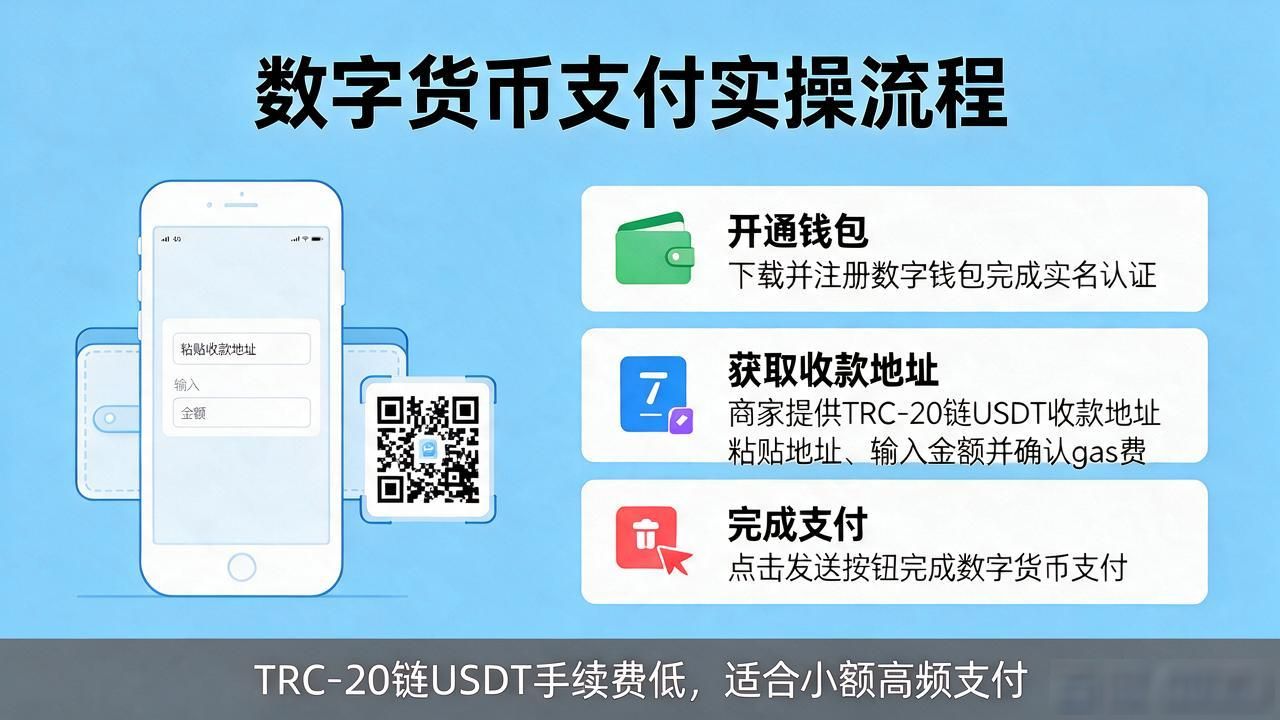 数字货币支付到底怎么提？从开通钱包到转账付款全流程实操指南