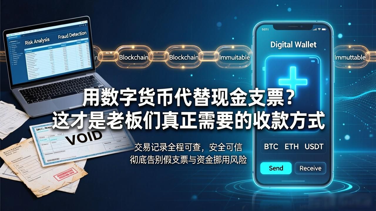 用数字货币代替现金支票？这才是老板们真正需要的收款方式