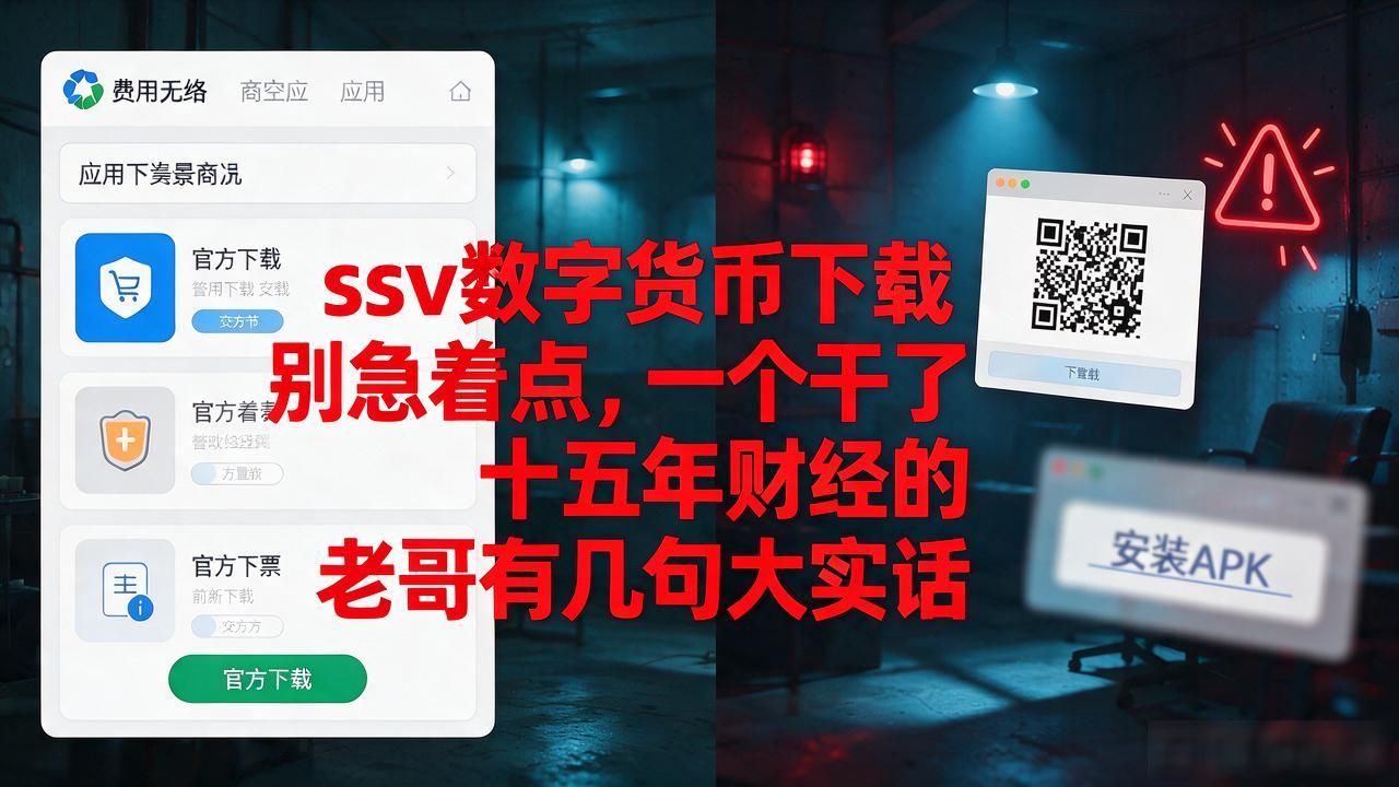 ssv数字货币下载别急着点，一个干了十五年财经的老哥有几句大实话