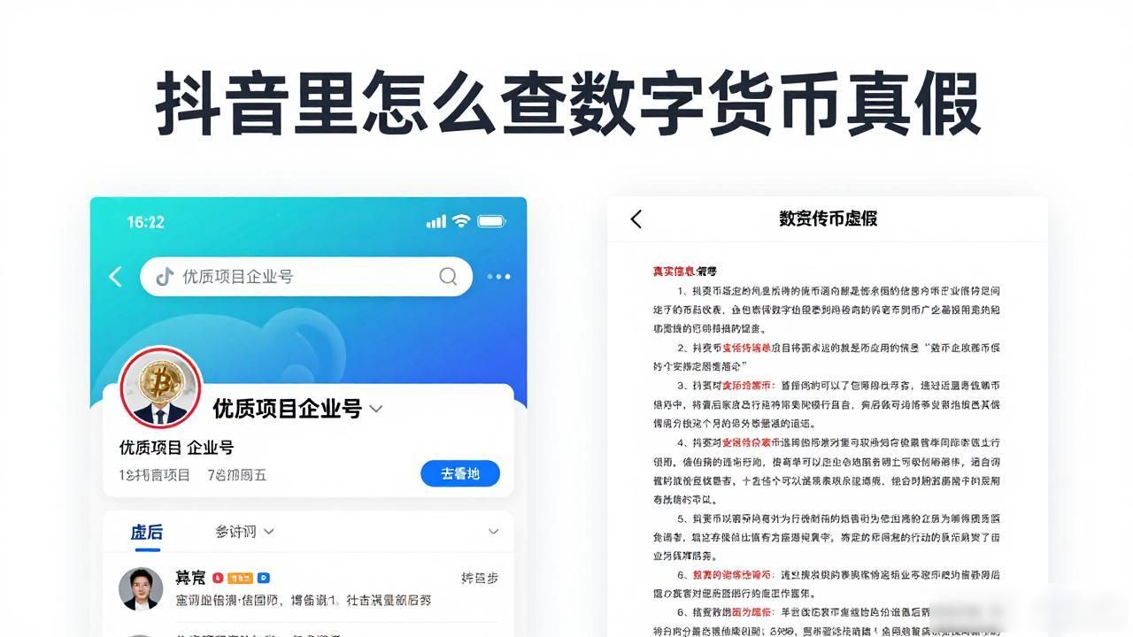 抖音里怎么查数字货币真假