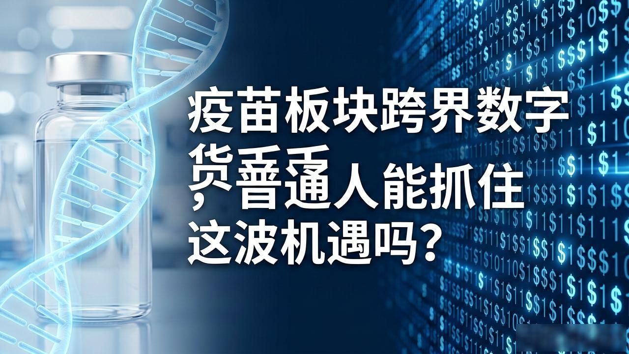 疫苗板块跨界数字货币，普通人能抓住这波机遇吗？