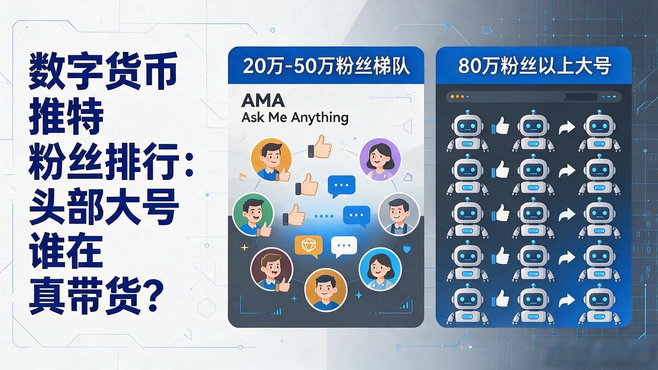 数字货币推特粉丝排行：头部大号谁在真带货