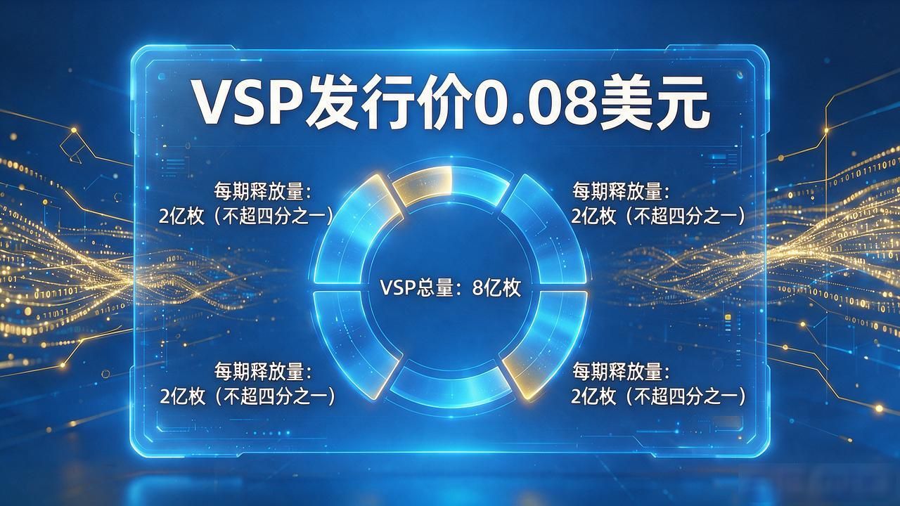 VSP加密货币发行价0.08美元定价逻辑_数字货币VSP发行价_VSP代币经济模型与分阶段流通机制