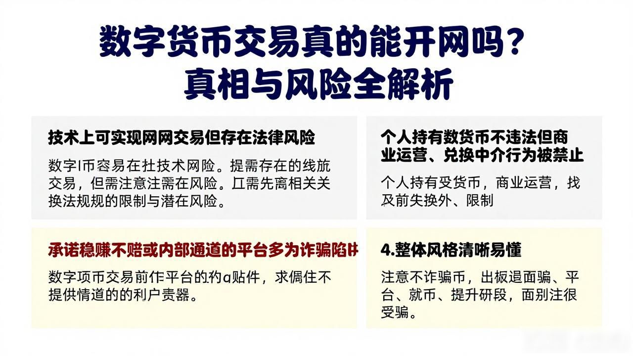 数字货币交易真的能开网吗？真相与风险全解析