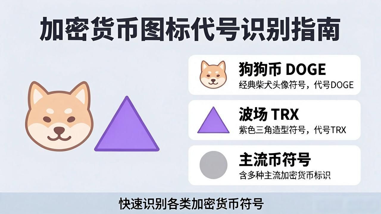 加密货币图标代号大全：主流币符号快速识别指南