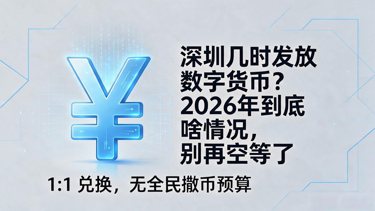 深圳几时发放数字货币？2026年到底啥情况，别再空等了