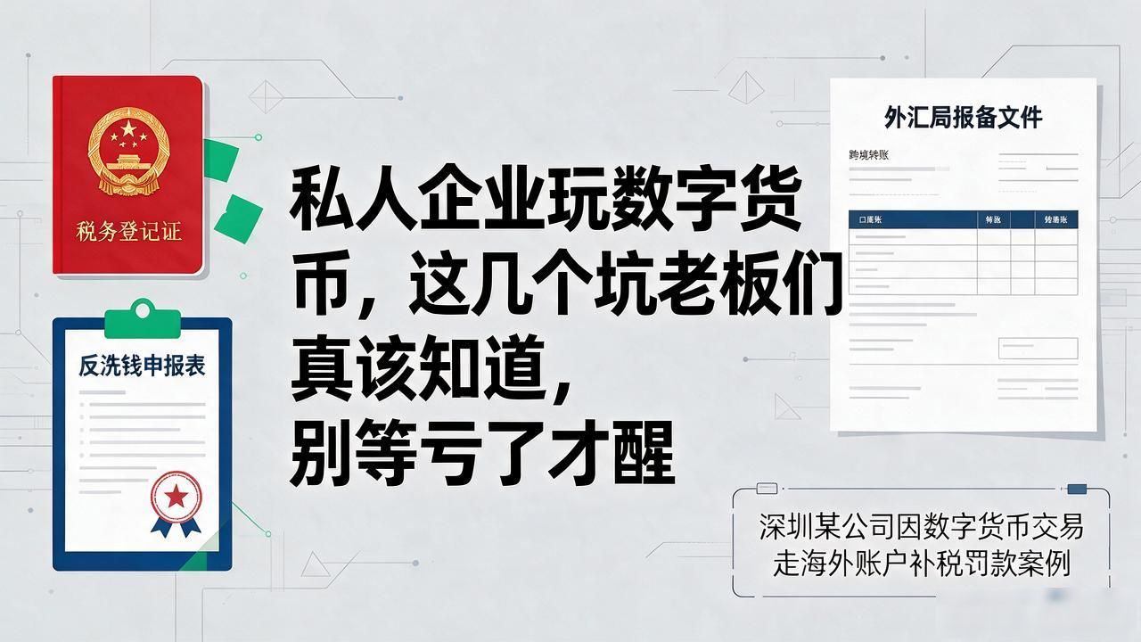 数字货币私人企业_企业持有数字货币风险管理_中小企业加密货币合规税务