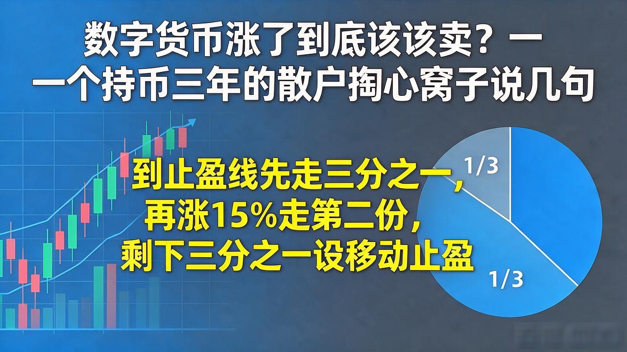 数字货币涨了到底该不该卖？一个持币三年的散户掏心窝子说几句