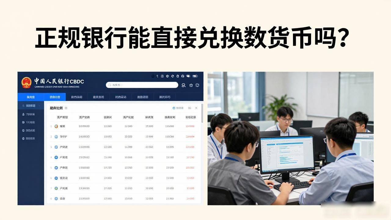 正规银行能直接兑换数字货币吗？