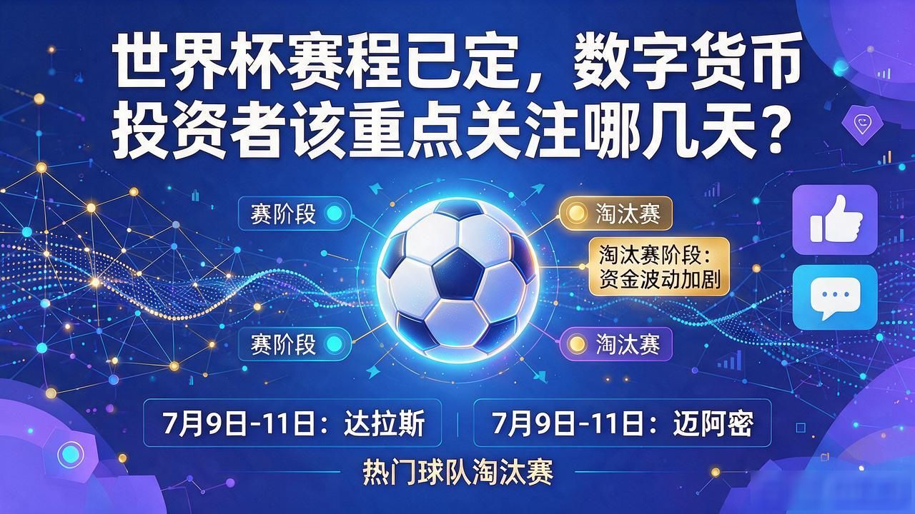 世界杯赛程已定，数字货币投资者该重点关注哪几天？
