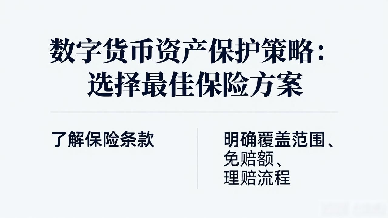 数字货币资产保护策略：选择最佳保险方案