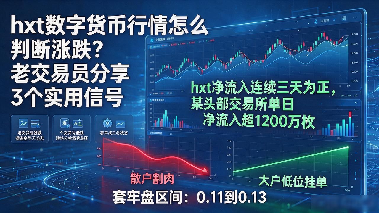 hxt数字货币行情怎么判断涨跌？老交易员分享3个实用信号