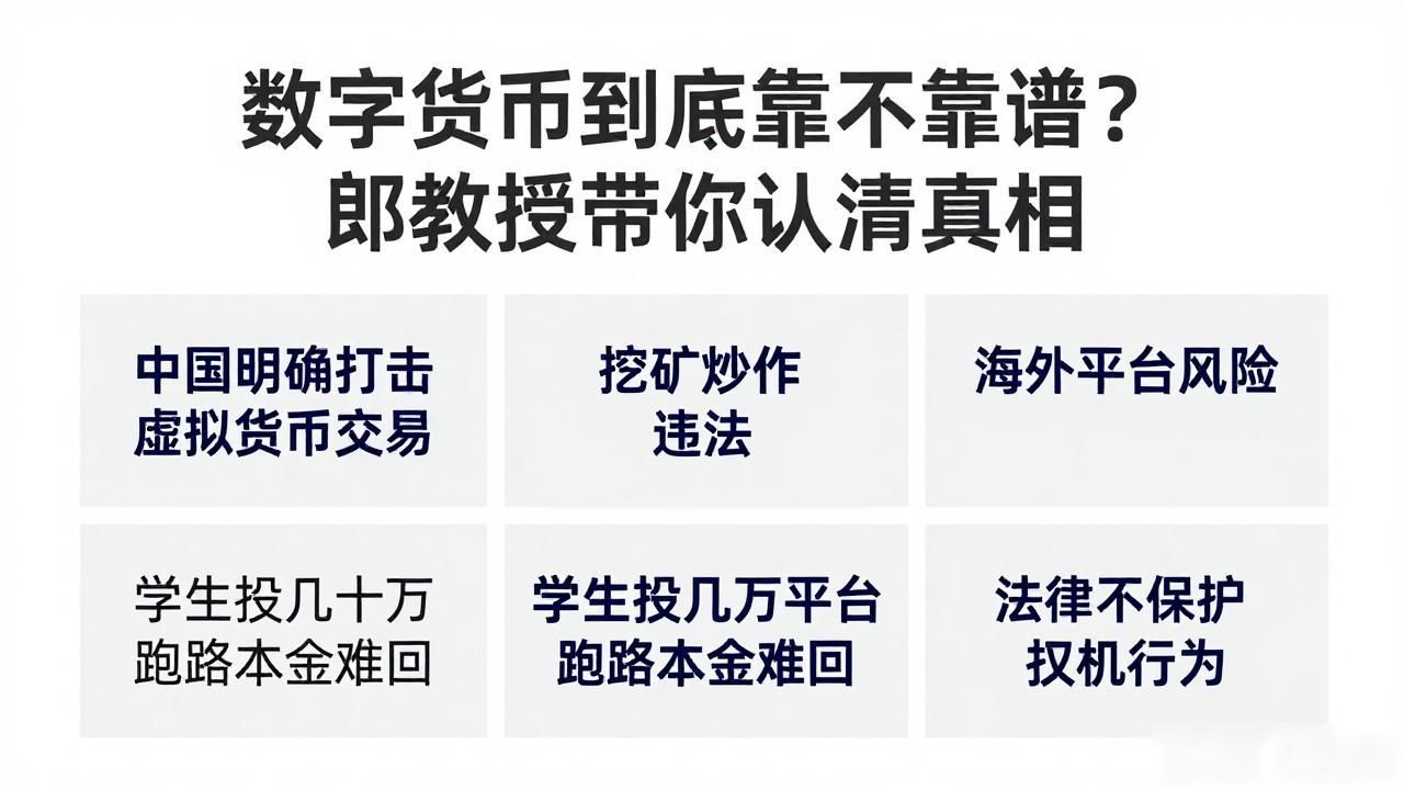 数字货币到底靠不靠谱？郎教授带你认清真相