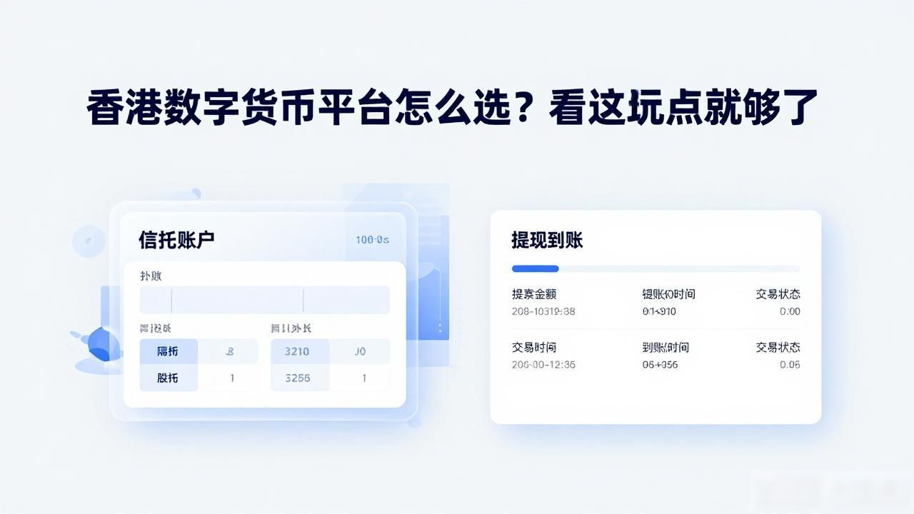 香港数字货币平台怎么选？看这几点就够了