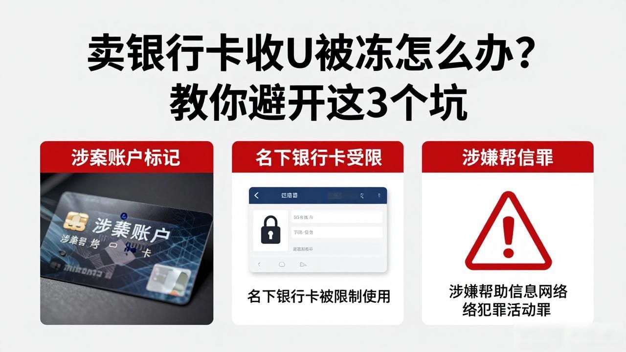 卖银行卡收U被冻怎么办？教你避开这3个坑