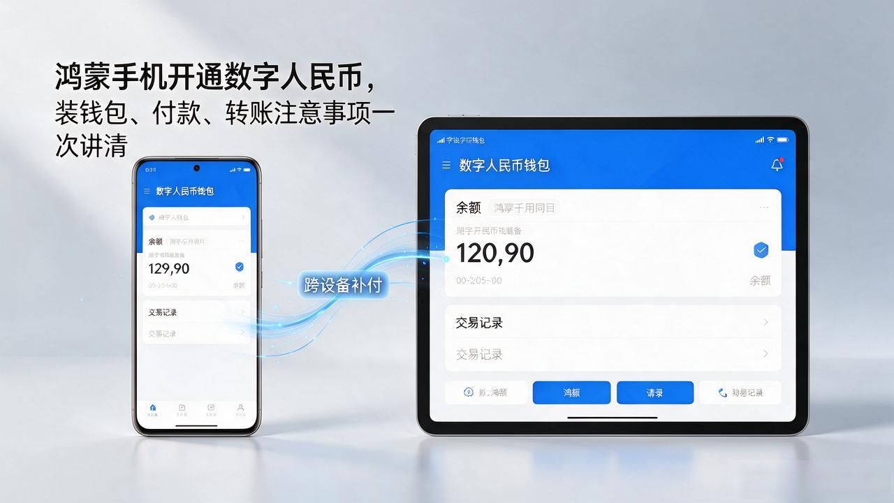 鸿蒙手机开通数字人民币，装钱包、付款、转账注意事项一次讲清