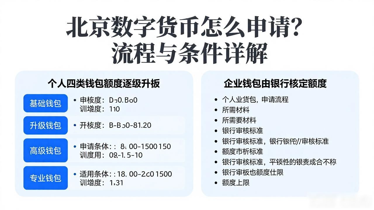 北京数字货币怎么申请？流程与条件详解