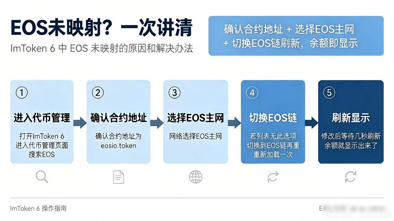 eos 未映射 imtoken6 imtoken6里EOS未映射怎么回事？原因和解决办法一次讲清