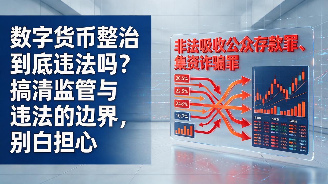 数字货币整治到底违法吗？搞清监管与违法的边界，别白担心