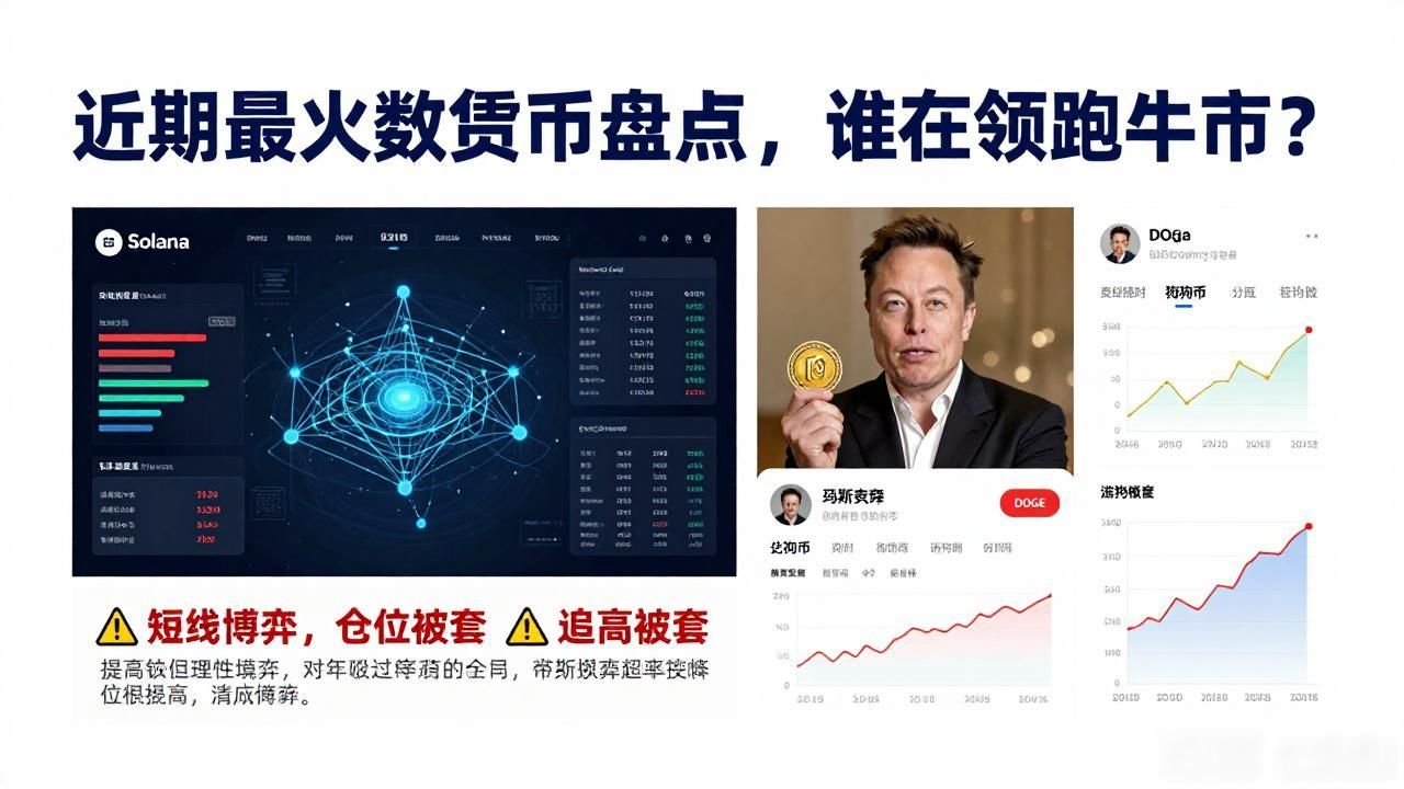 近期最火数字货币盘点，谁在领跑牛市？