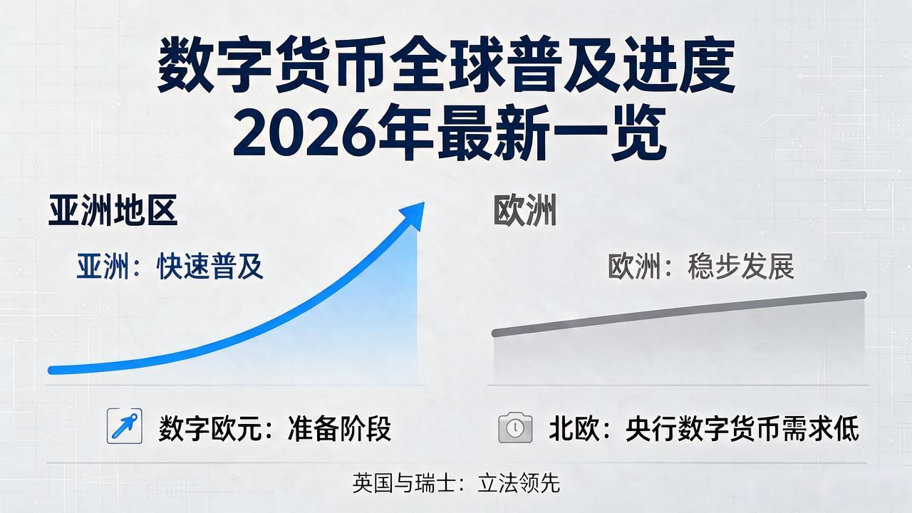 数字货币全球普及进度 2026年最新一览