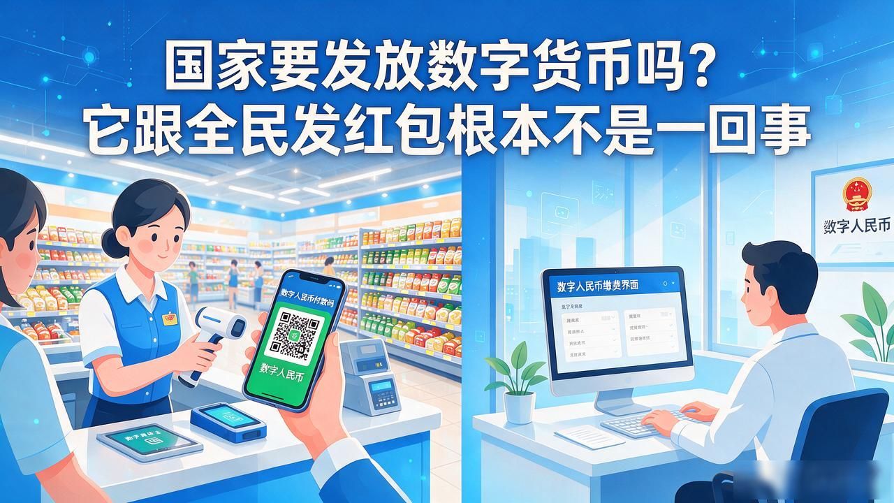 国家要发放数字货币吗？它跟全民发红包根本不是一回事